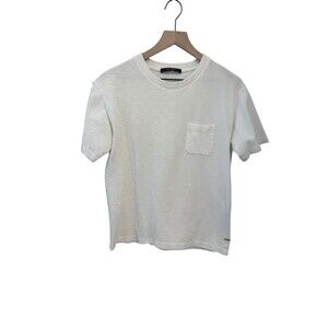 Size  M - Louis Vuitton Half Damier Pocket T-Shirt  white Authentic